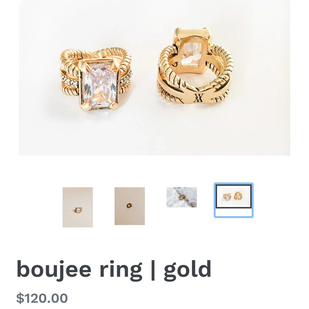 WM Gold Boujee Ring